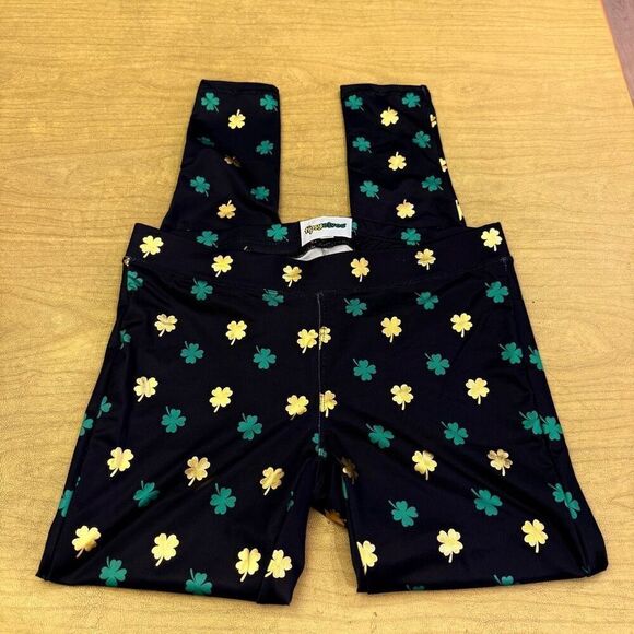 Tipsy Elves Shamrock Leggings St. Patrick’s Day Medium - Picture 1 of 3
